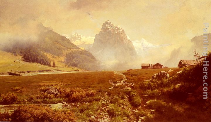 The Swiss Alps painting - Frederick Judd Waugh The Swiss Alps art painting